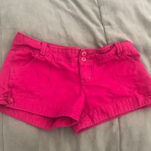 Hot pink shorts
